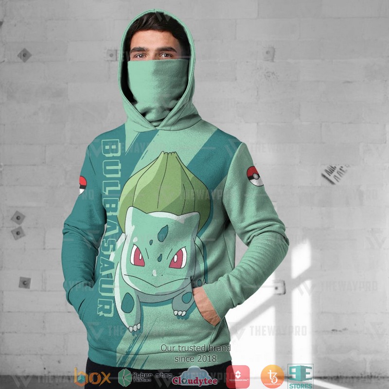 Pokemon Bulbasaur Snood Mask Hoodie