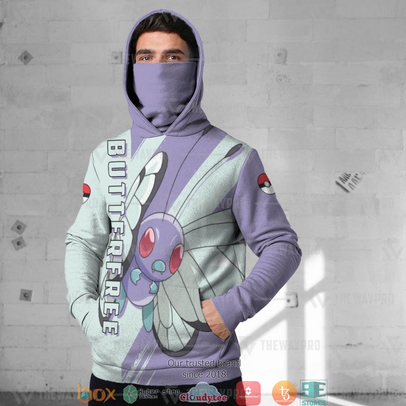 Pokemon Butterfree Snood Mask Hoodie