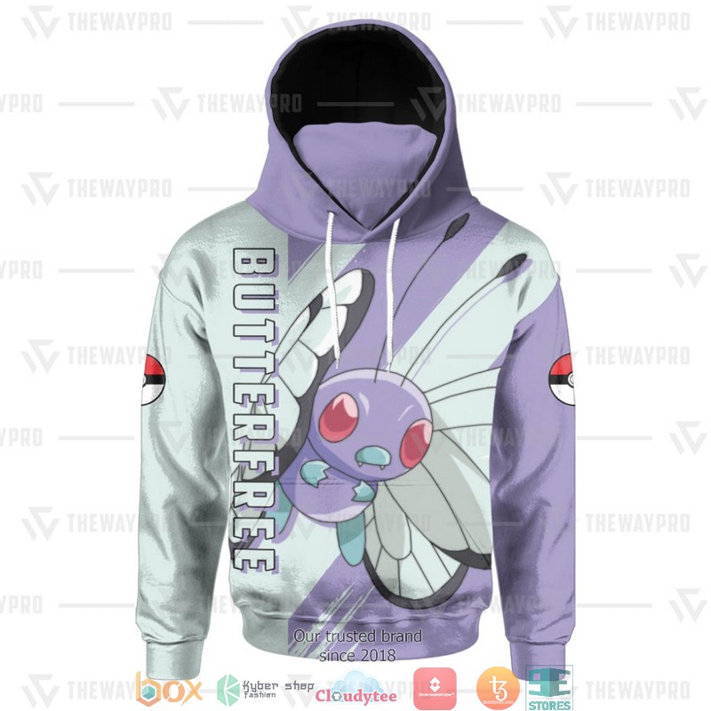 Pokemon Butterfree Snood Mask Hoodie 1