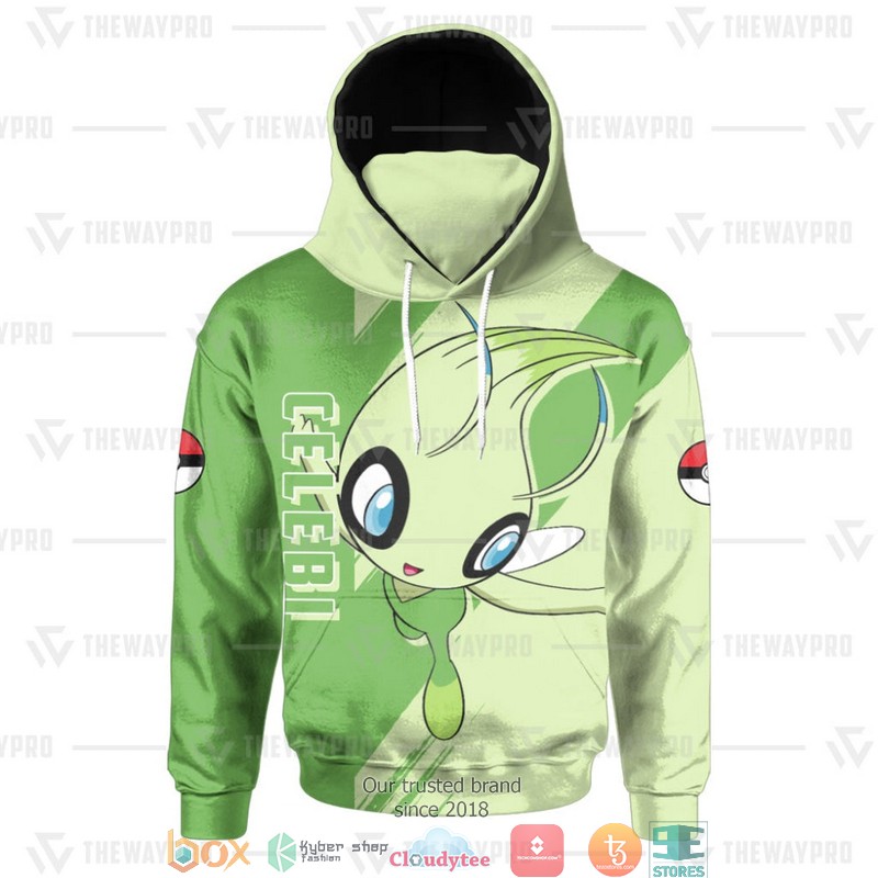 Pokemon Celebi Snood Mask Hoodie 1