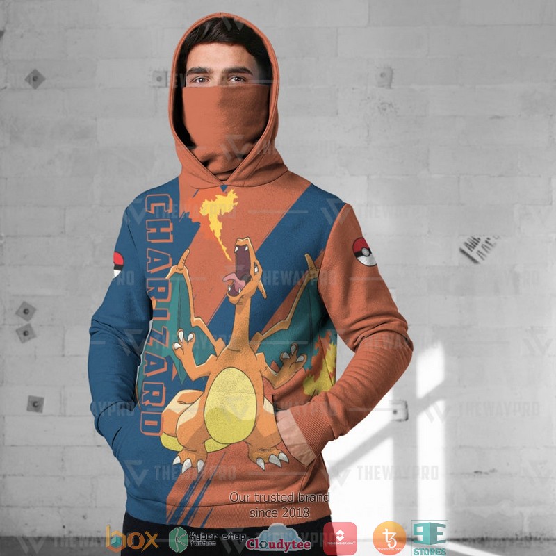Pokemon Charizard Snood Mask Hoodie
