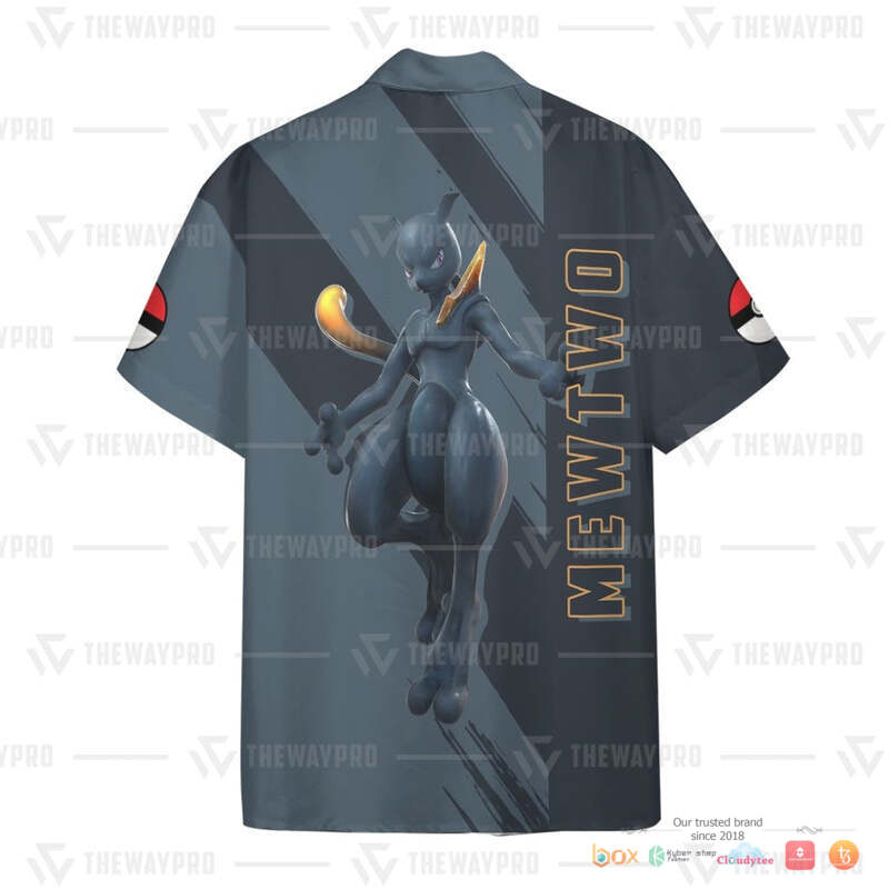 Pokemon Dark Mewtwo Hawaiian shirt 4 Pokemon Dark Mewtwo Hawaiian shirt 1 2 3