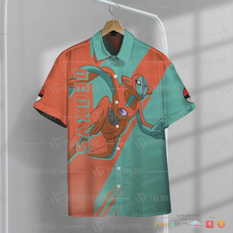Pokemon Deoxys Hawaiian shirt 2 Pokemon Deoxys Hawaiian shirt 1