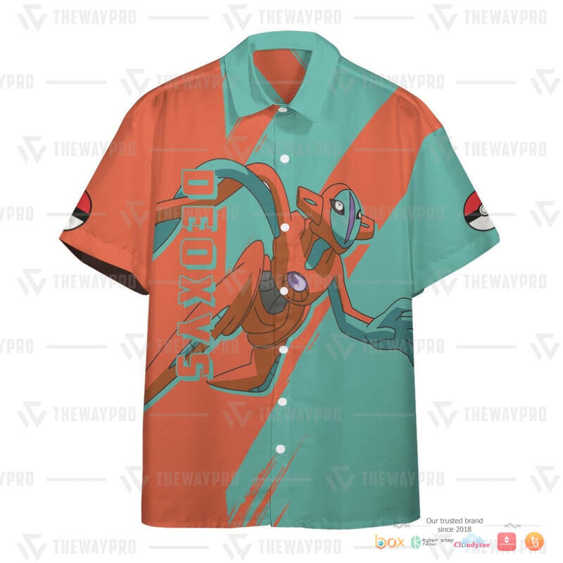 Pokemon Deoxys Hawaiian shirt 3 Pokemon Deoxys Hawaiian shirt 1 2