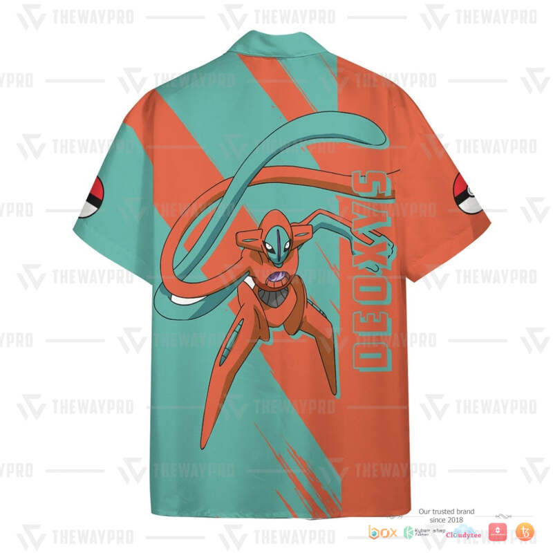 Pokemon Deoxys Hawaiian shirt 4 Pokemon Deoxys Hawaiian shirt 1 2 3