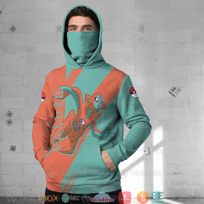 Pokemon Deoxys Snood Mask Hoodie