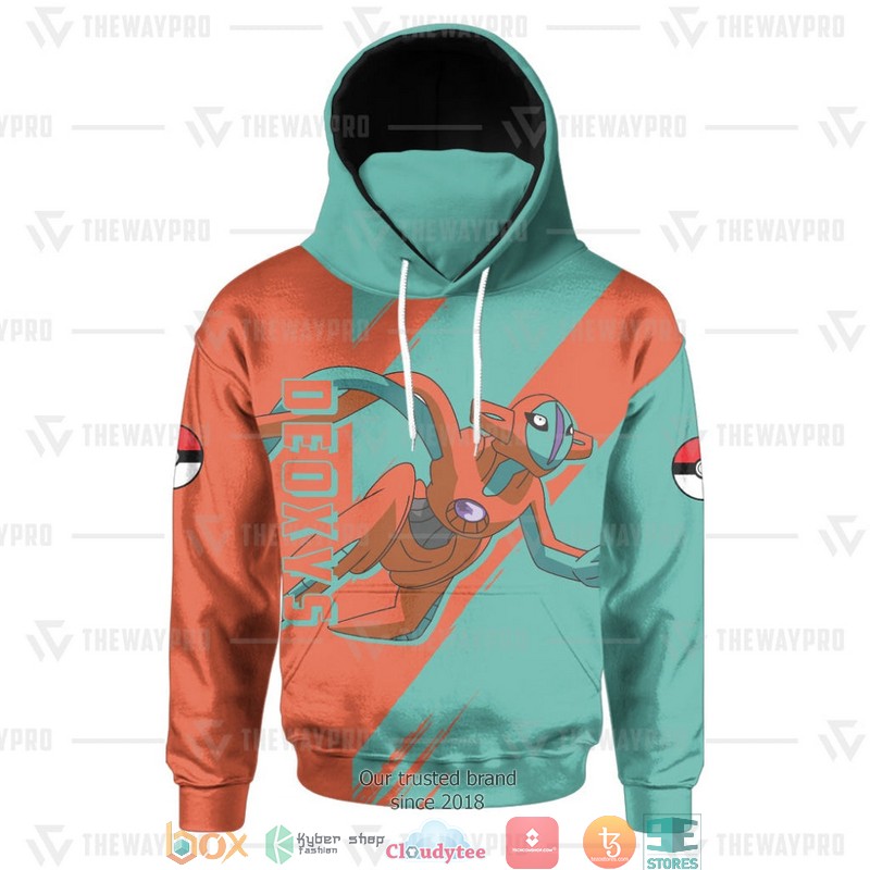 Pokemon Deoxys Snood Mask Hoodie 1