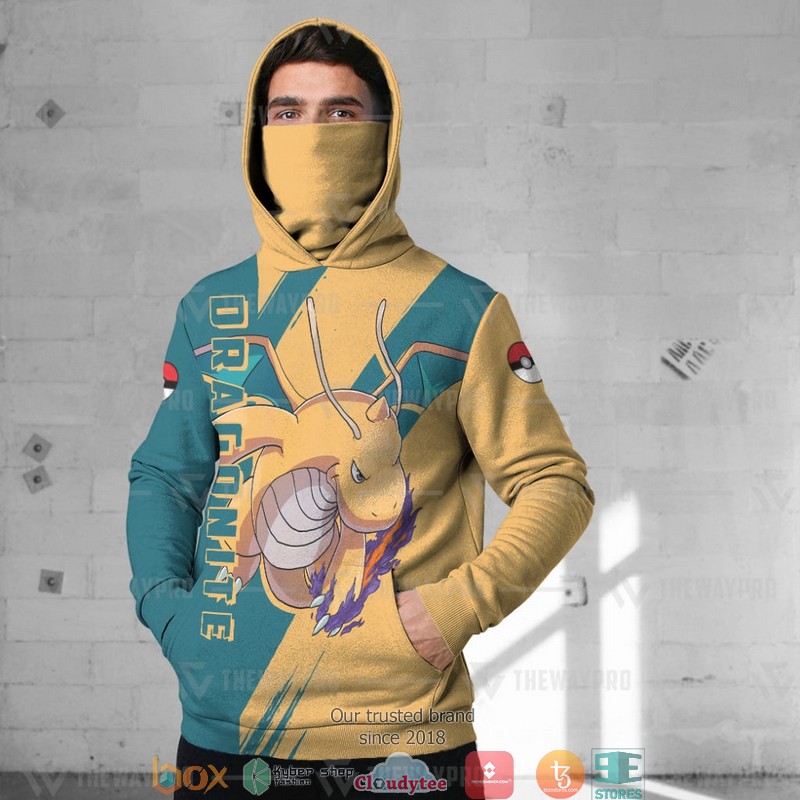 Pokemon Dragonite Snood Mask Hoodie
