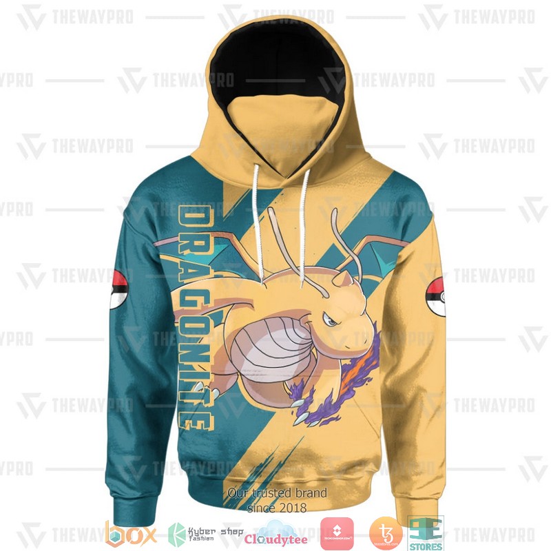 Pokemon Dragonite Snood Mask Hoodie 1