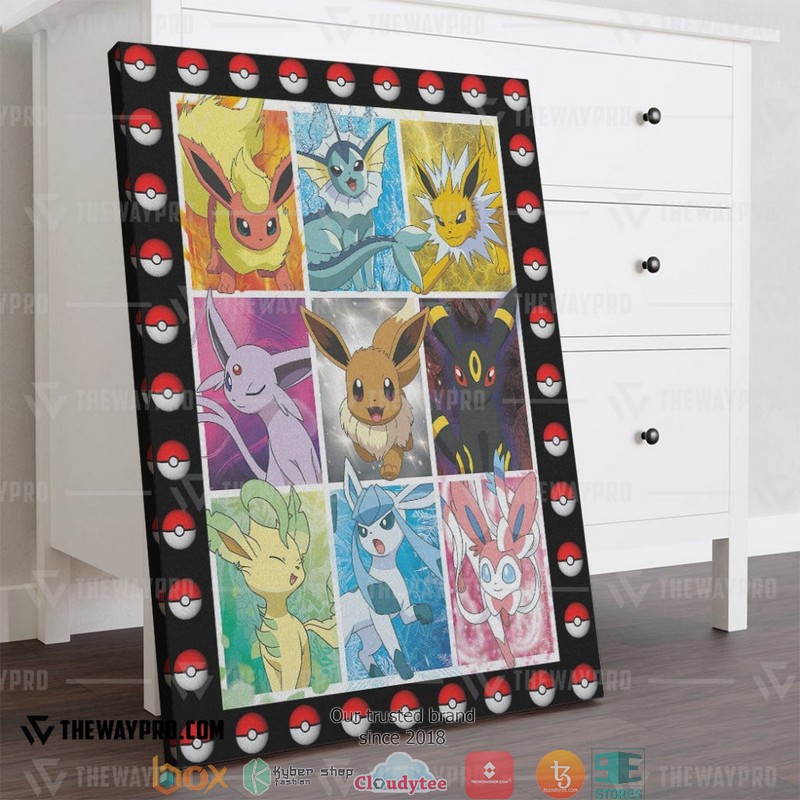 Pokemon Eevee Collection Canvas 4 Pokemon Eevee Collection Canvas 1 2 3