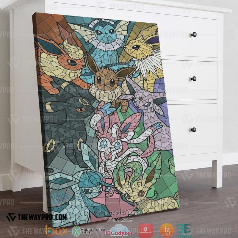 Pokemon Eevee and Eeveelutions Canvas 4 Pokemon Eevee and Eeveelutions Canvas 1 2 3