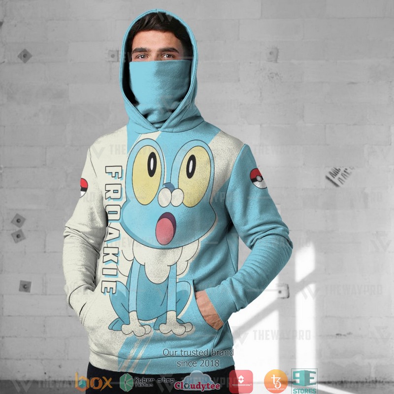 Pokemon Froakie Snood Mask Hoodie