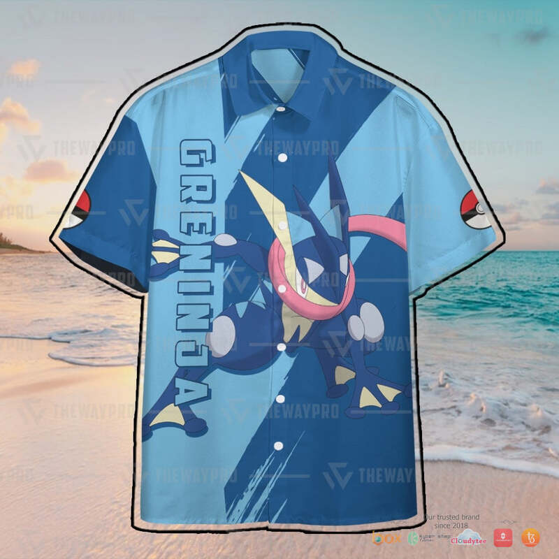 Pokemon Greninja Hawaiian shirt