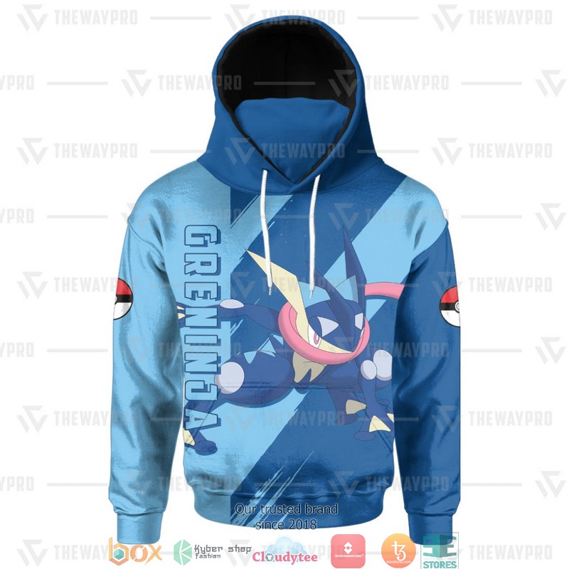 Pokemon Greninja Snood Mask Hoodie 1