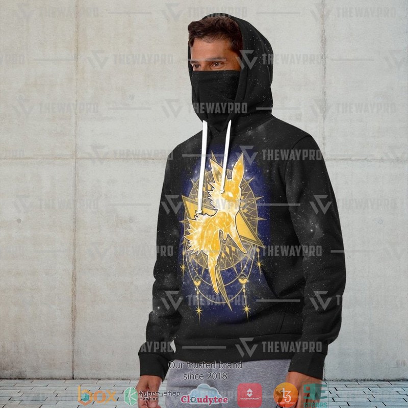 Pokemon Jolteon Starry Snood Mask Hoodie 1
