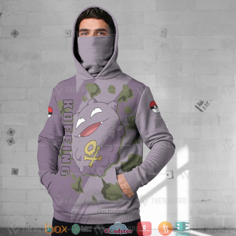 Pokemon Koffing Snood Mask Hoodie