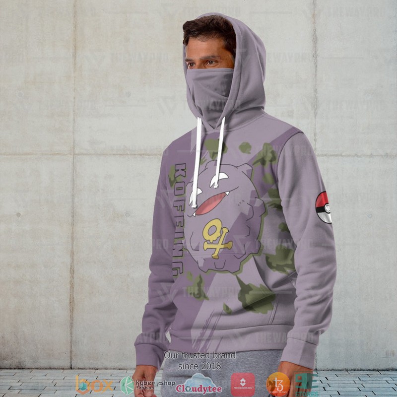 Pokemon Koffing Snood Mask Hoodie 1
