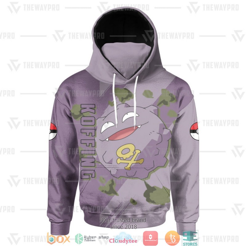 Pokemon Koffing Snood Mask Hoodie 5 Pokemon Koffing Snood Mask Hoodie 1 2 3 4