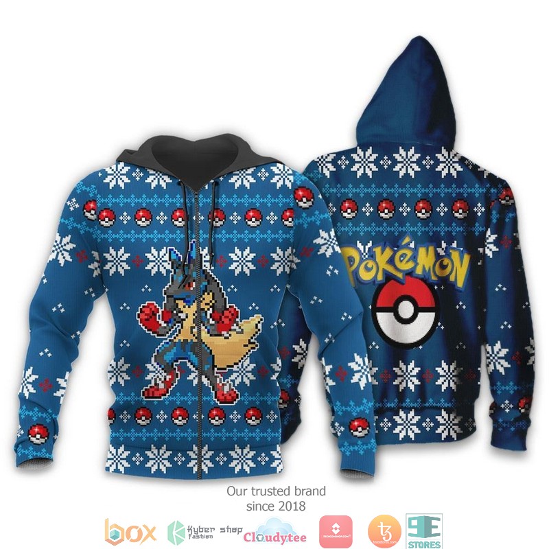 Pokemon Lucario Clothes 3d shirt hoodie 1