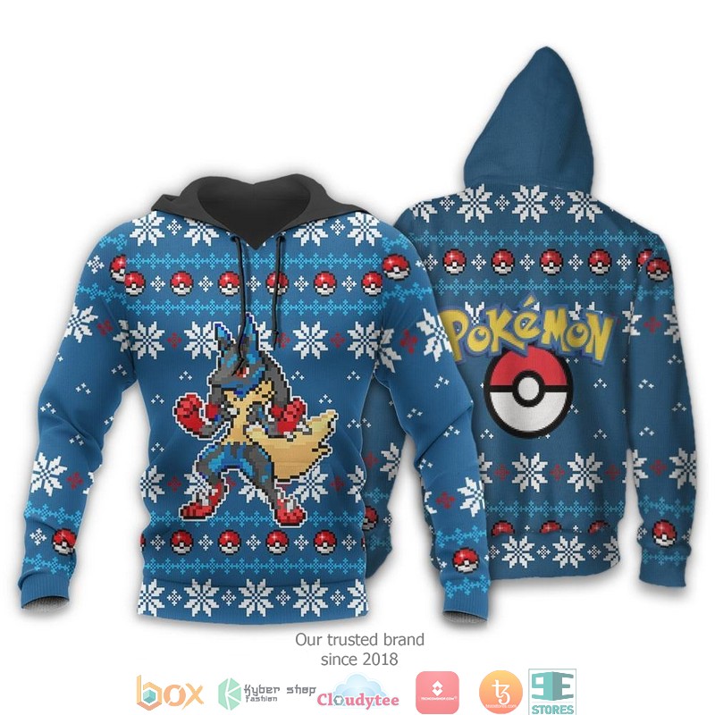 Pokemon Lucario Clothes 3d shirt, hoodie 3 Pokemon Lucario Clothes 3d shirt hoodie 1 2