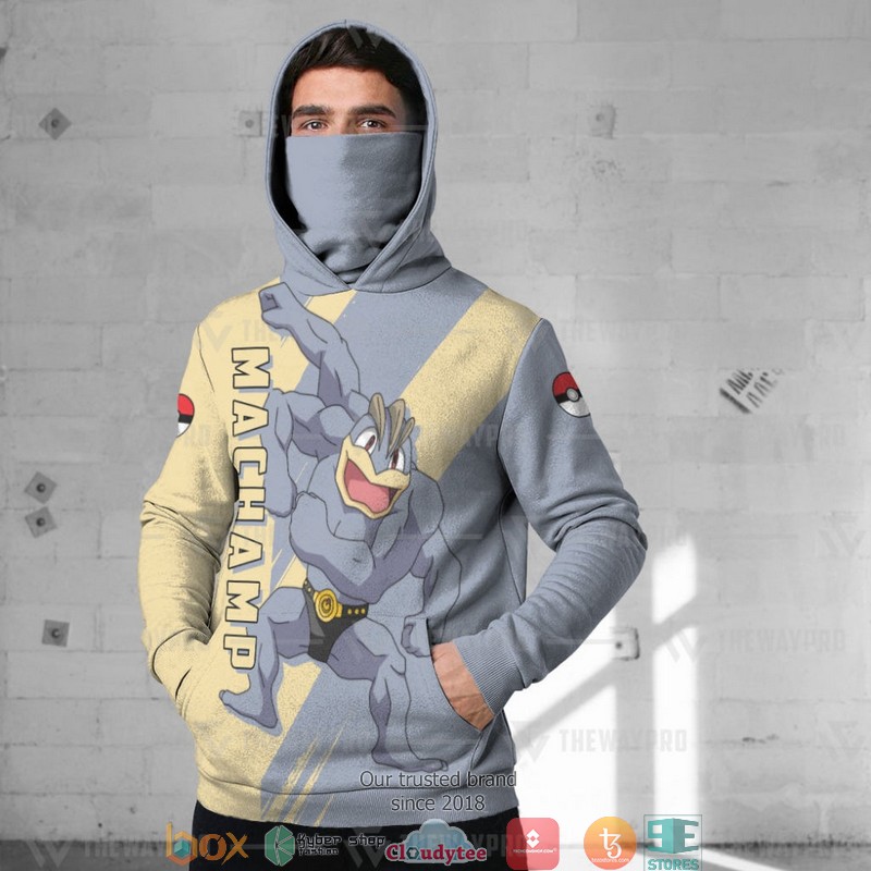 Pokemon Machamp Snood Mask Hoodie