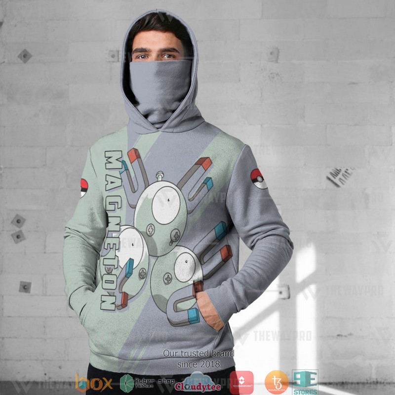 Pokemon Magneton Snood Mask Hoodie