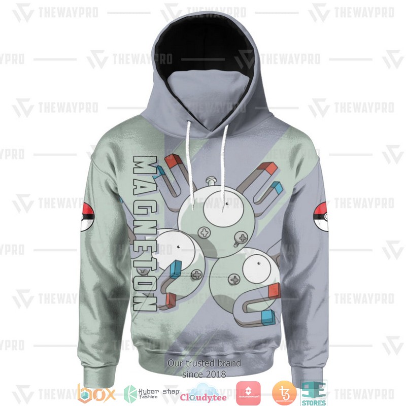 Pokemon Magneton Snood Mask Hoodie 1