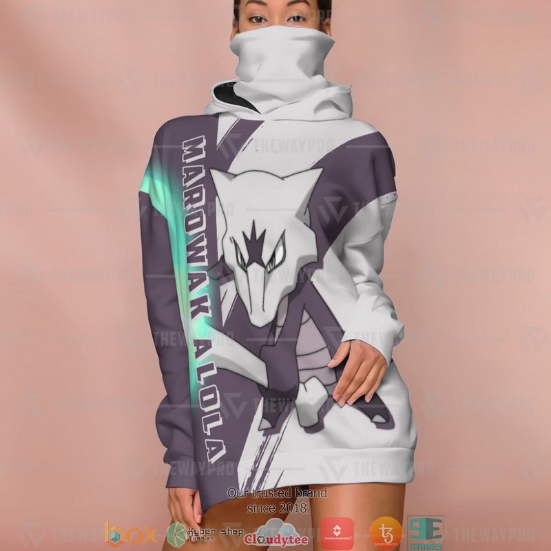 Pokemon Marowak Alola Snood Mask Hoodie 5 Pokemon Marowak Alola Snood Mask Hoodie 1 2 3 4