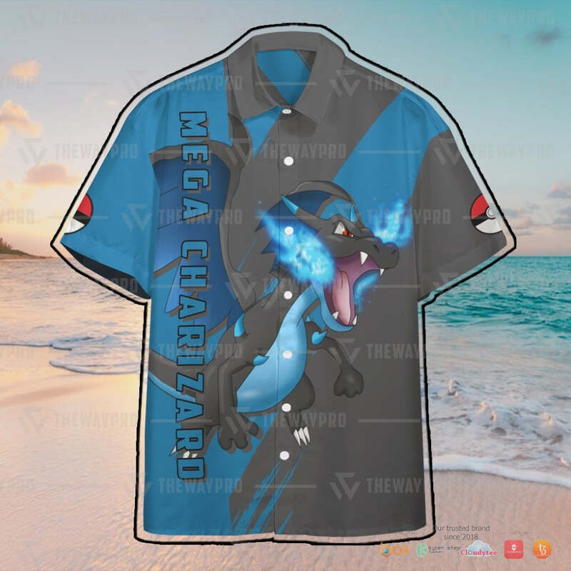 Pokemon Mega Charizard Hawaiian shirt