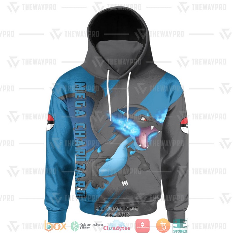 Pokemon Mega Charizard Snood Mask Hoodie 1
