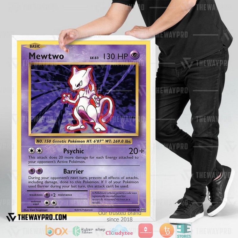 Pokemon Mew Two Evolution Canvas