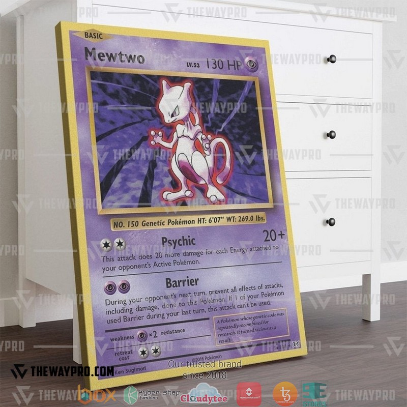 Pokemon Mew Two Evolution Canvas 1