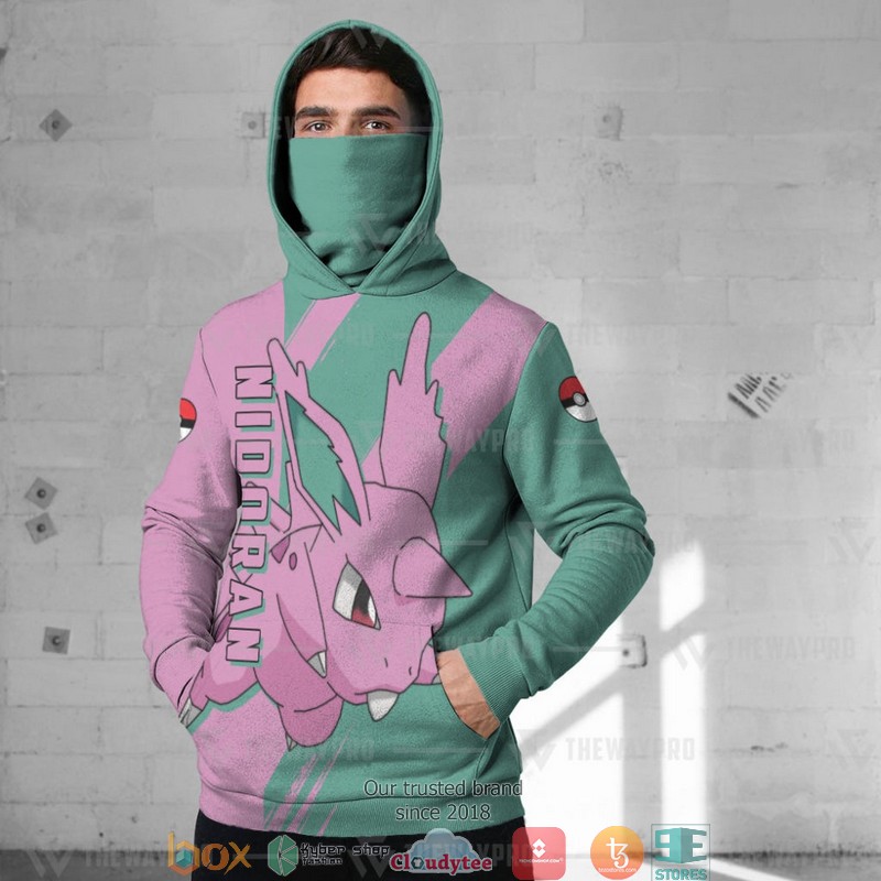 Pokemon Nidoran Snood Mask Hoodie