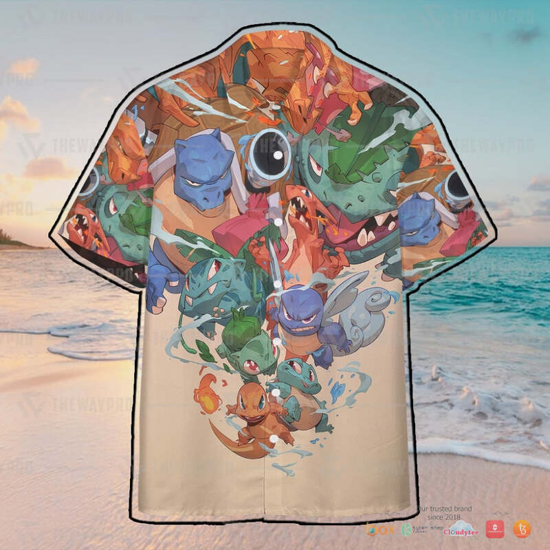 Pokemon Old School Hawaiian shirt