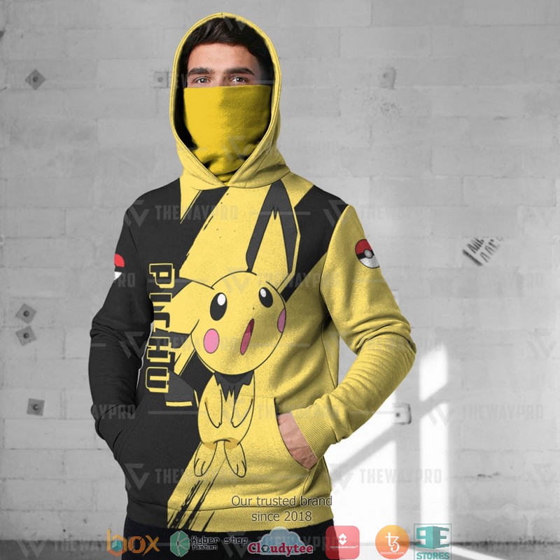 Pokemon Pichu Snood Mask Hoodie