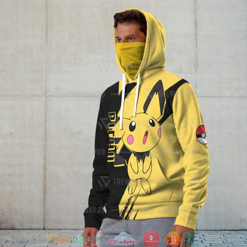 Pokemon Pichu Snood Mask Hoodie 1