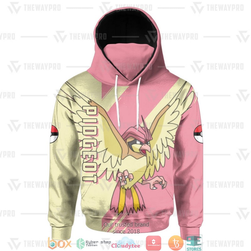 Pokemon Pidgeot Snood Mask Hoodie 1