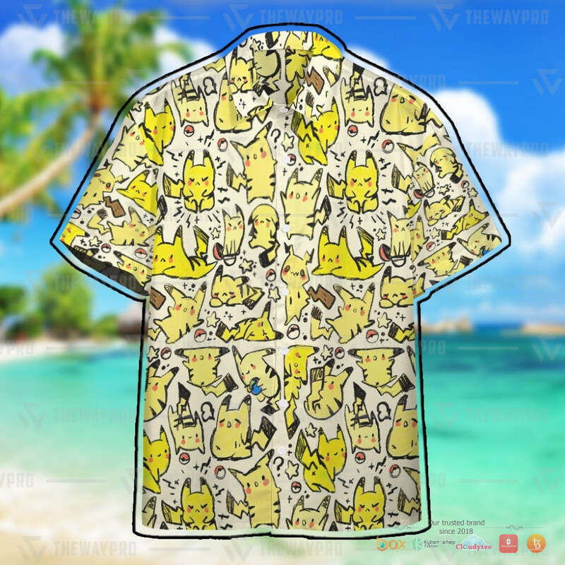 Pokemon Pikachu Chibi Hawaiian shirt
