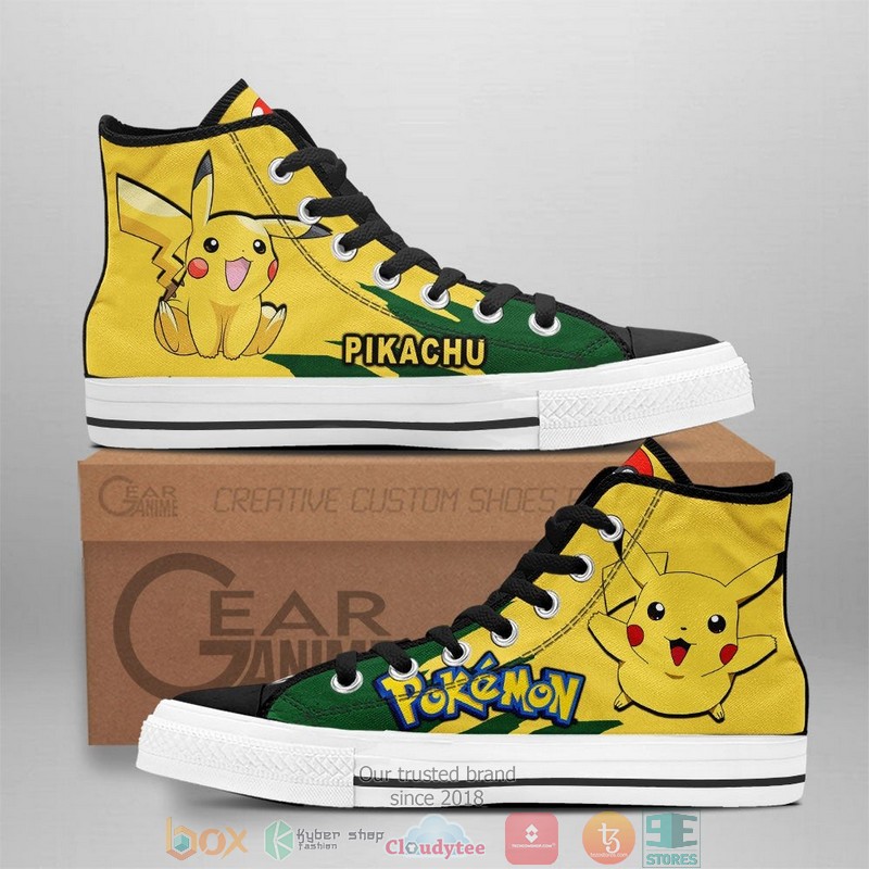 Pokemon Pikachu High Top Canvas Shoes 1 Pokemon Pikachu High Top Canvas Shoes