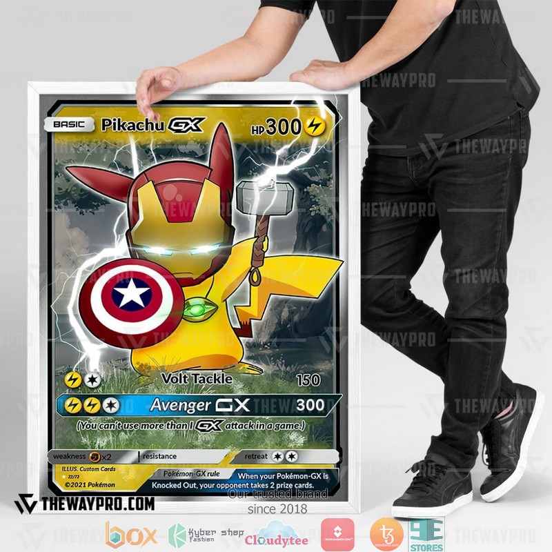 Pokemon Pikachu The Avenger GX Canvas