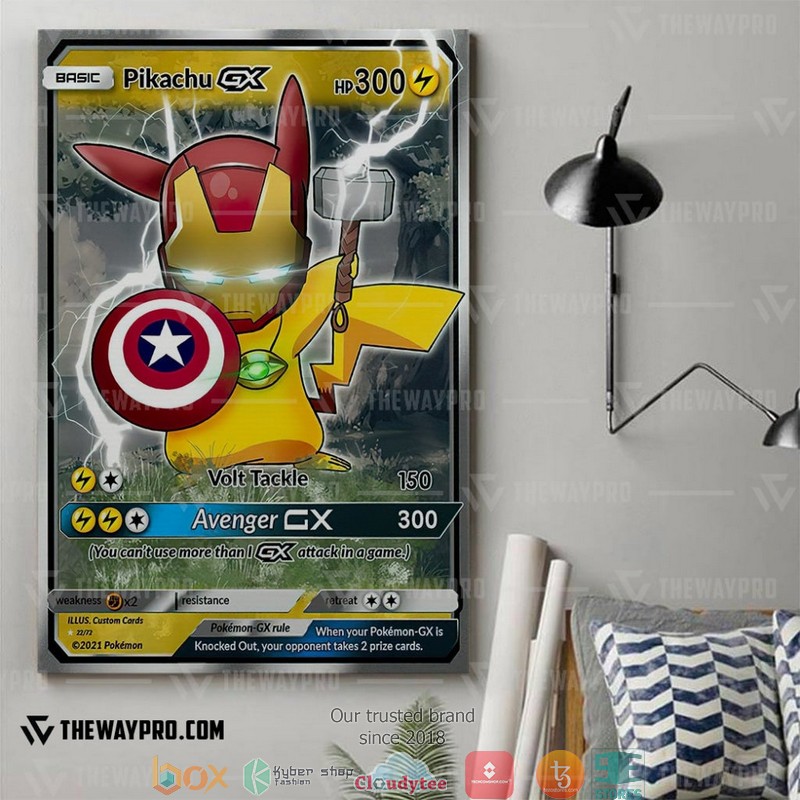 Pokemon Pikachu The Avenger GX Canvas 3 Pokemon Pikachu The Avenger GX Canvas 1 2