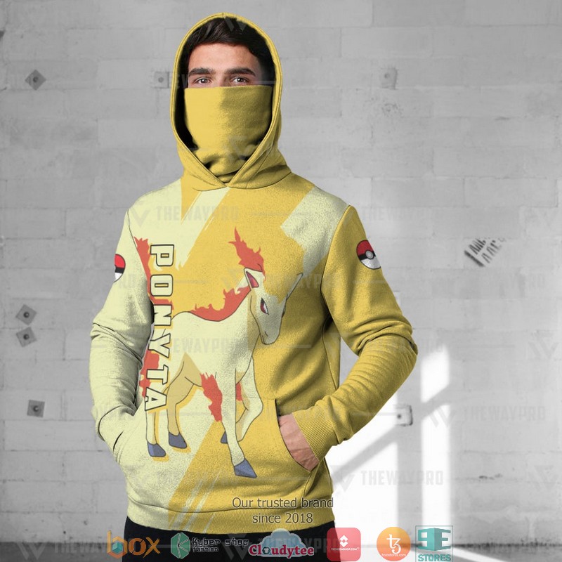Pokemon Ponyta Snood Mask Hoodie