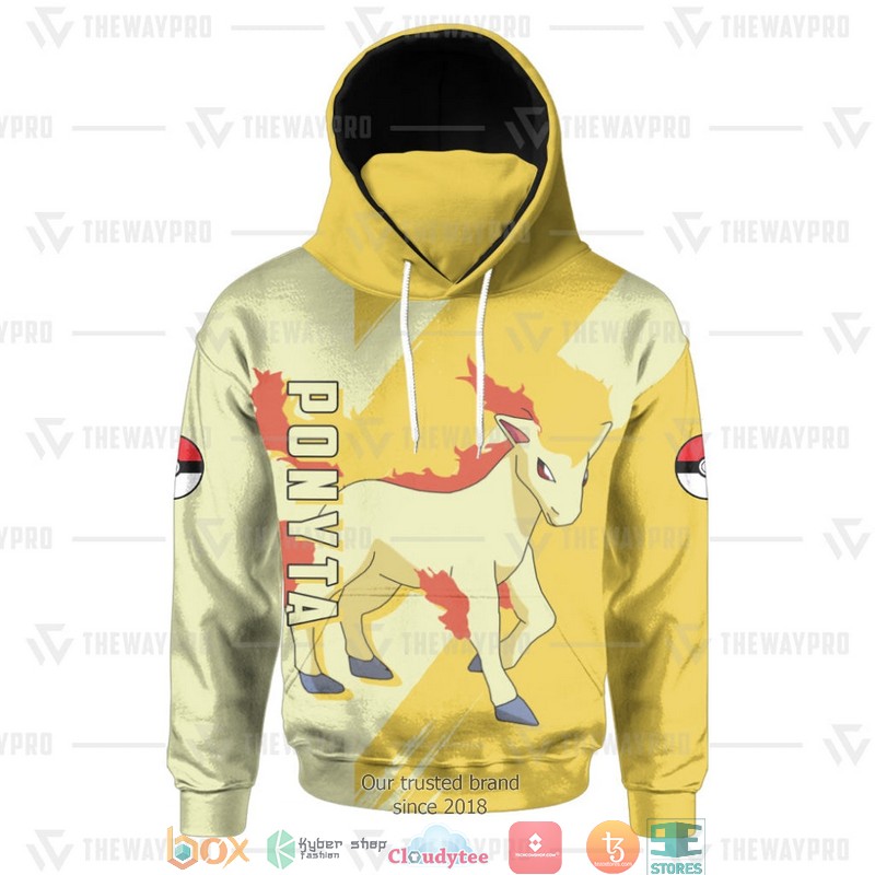 Pokemon Ponyta Snood Mask Hoodie 1