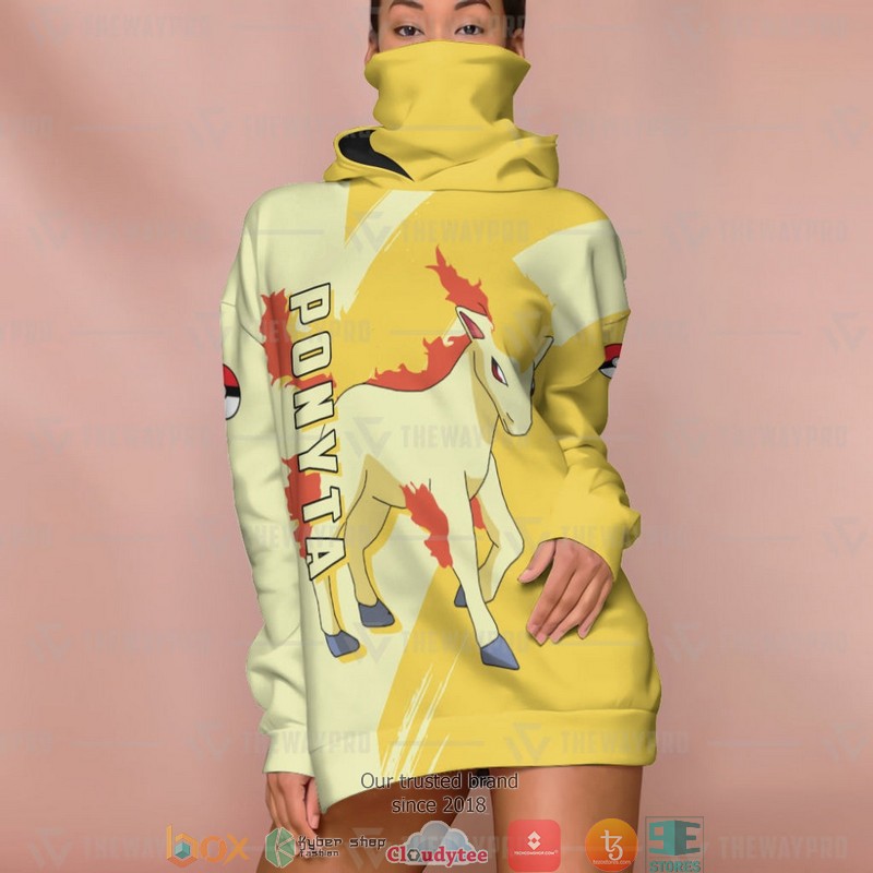 Pokemon Ponyta Snood Mask Hoodie 5 Pokemon Ponyta Snood Mask Hoodie 1 2 3 4
