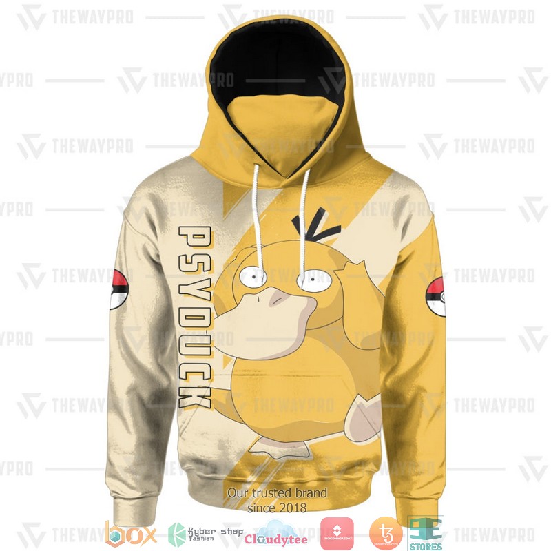 Pokemon Psyduck Snood Mask Hoodie 1