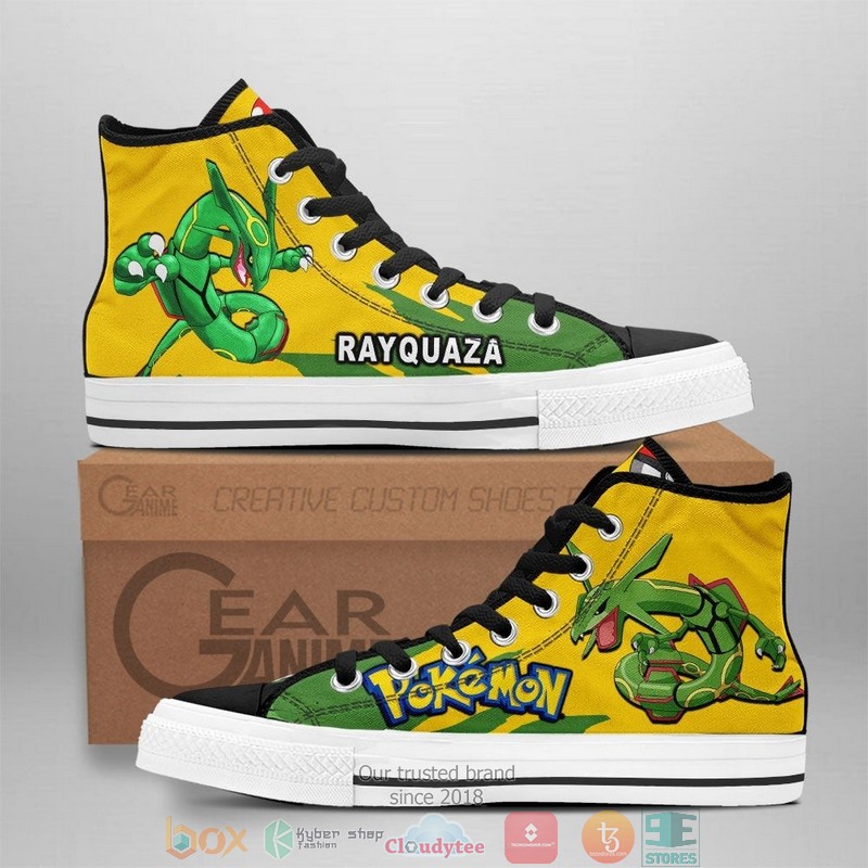 Pokemon Rayquaza High Top Canvas Shoes 1 Pokemon Rayquaza High Top Canvas Shoes