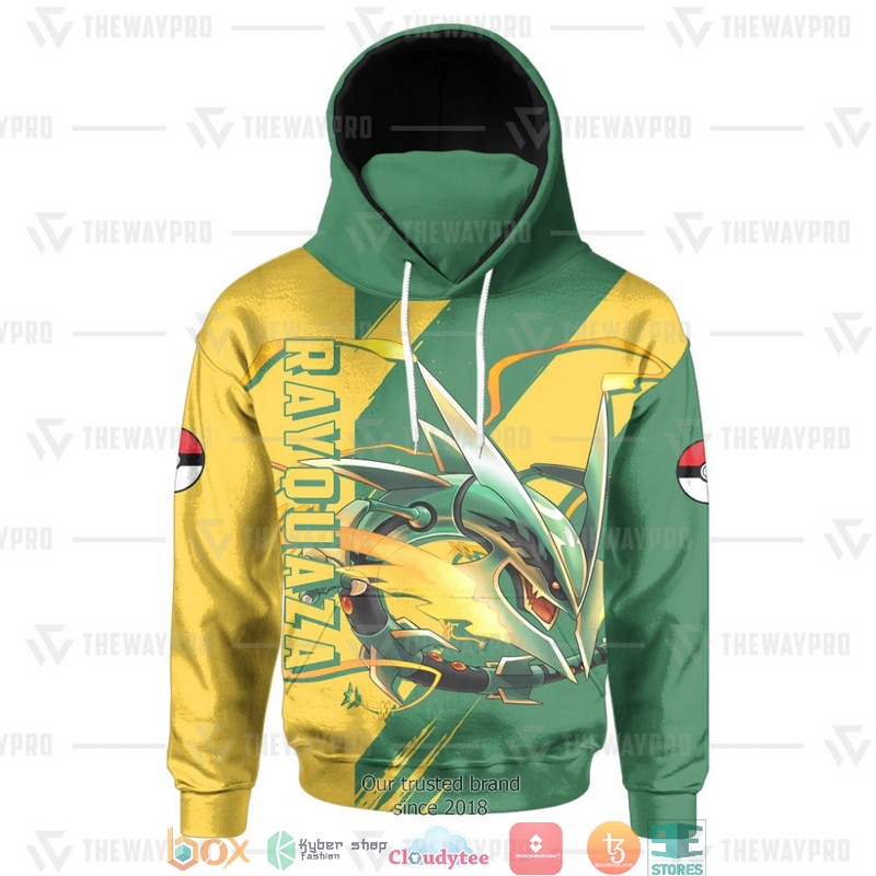 Pokemon Rayquaza Snood Mask Hoodie 1