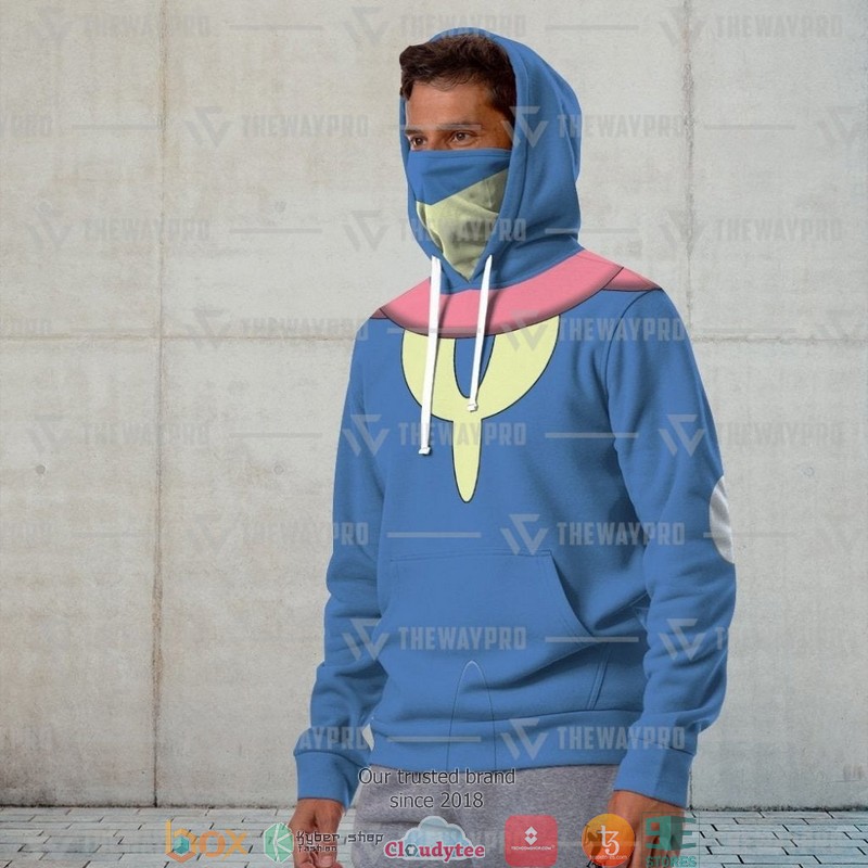 Pokemon Satoshi Gekkouga Cosplay Snood Mask Hoodie 1