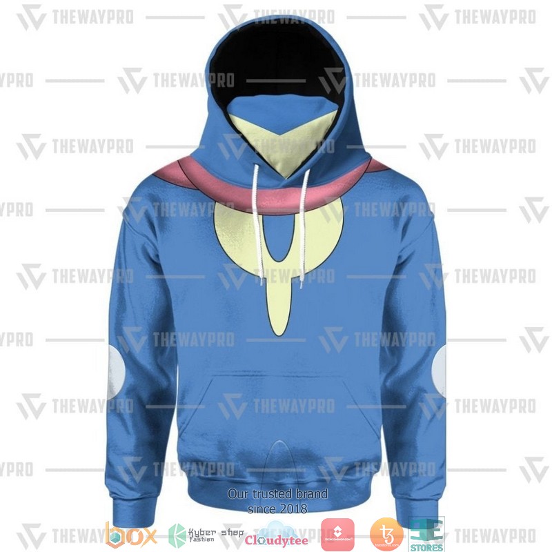 Pokemon Satoshi Gekkouga Cosplay Snood Mask Hoodie 4 Pokemon Satoshi Gekkouga Cosplay Snood Mask Hoodie 1 2 3