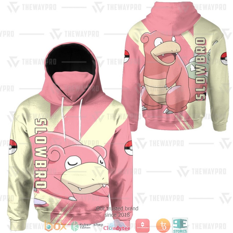 Pokemon Slowbro Snood Mask Hoodie 3 Pokemon Slowbro Snood Mask Hoodie 1 2